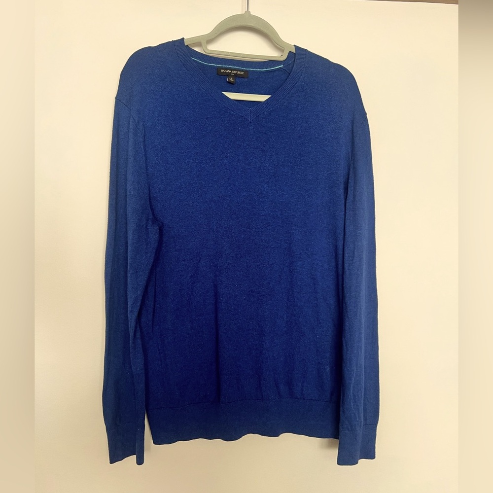 Banana republic men’s large navy cotton sweater